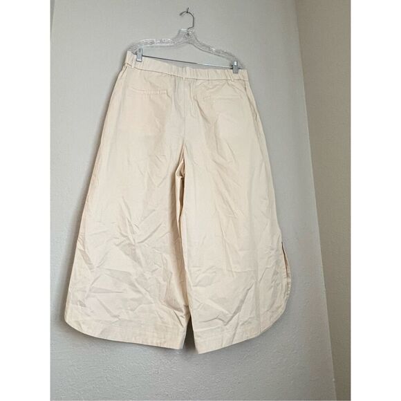 Anthropologie Mare Mare Curved-Hem Chino Pants  light sand color SIZE XL P XLP - Picture 8 of 8